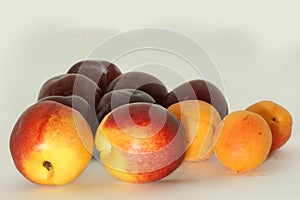 Nectarines, apricots and plums