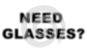 Blurred Background Need Glasses