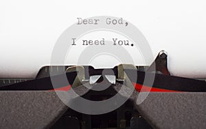 The need for God photo
