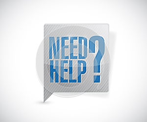 Need help question message bubble illustration