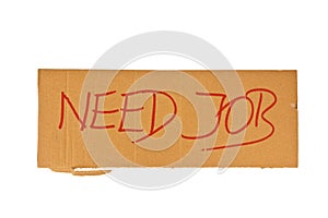 Need job