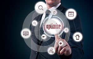 The need to optimize content management. Sustainability and business development photo