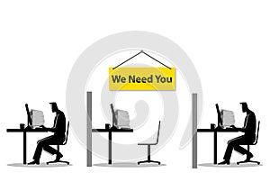 We Need You, Job vacancy, new recruitment, trainee, occupation, job search theme