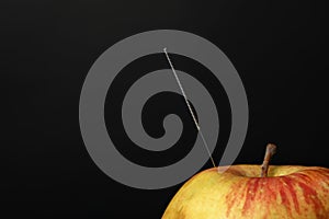 Needle for acupuncture and apple