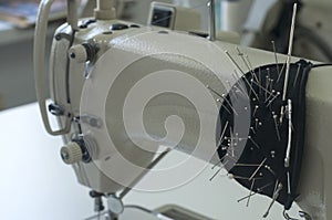 Needle and foot of sewing machine