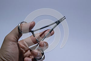 needle holder Is a device for holding stitches for stitches.