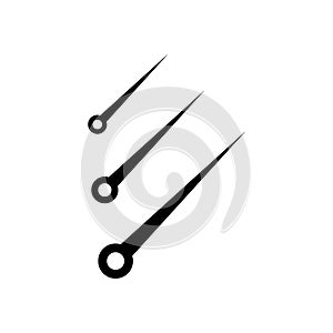 needle icon logo vector design