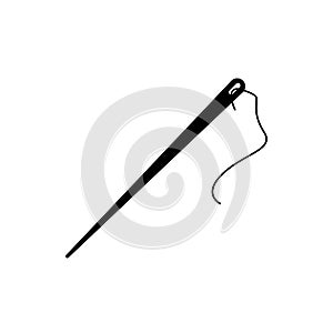 Needle Icon. Needle for sewing
