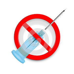 Needle-less or needle-free injections symbol