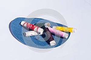 Needle, thread and scissors, sewing items