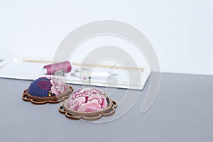 Needlebed embroidered still