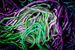 Needlecraft embroidery threads