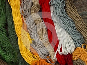 Needlecraft embroidery threads