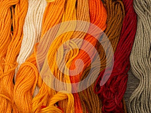 Needlecraft embroidery threads