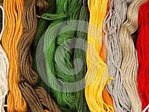 Needlecraft embroidery threads