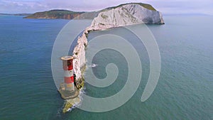 The Needles on the Isle of Wight From the Air