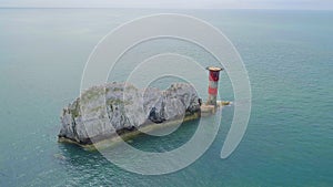 The Needles on the Isle of Wight From the Air