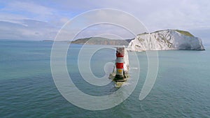 The Needles on the Isle of Wight From the Air