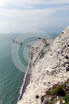 The Needles Isle of Wight landmark by Alum Bay