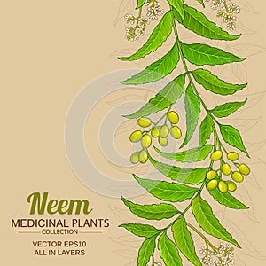 Neem vector background