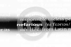 nefarious