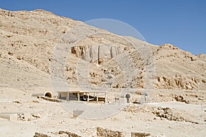 Nefertari tomb entrance, Valley of the Queens