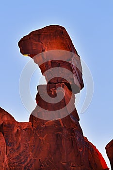 Nefertiti Rock Park Avenue Arches National Park Moab Utah