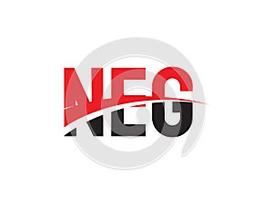 NEG Letter Initial Logo Design Vector Illustration photo