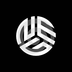 NEG letter logo design on black background. NEG creative initials letter logo concept. NEG letter design