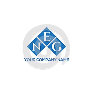 NEG letter logo design on BLACK background. NEG creative initials letter logo concept. NEG letter design photo