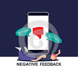Negative feedback on social media