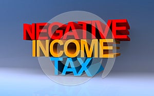 negative income tax on blue