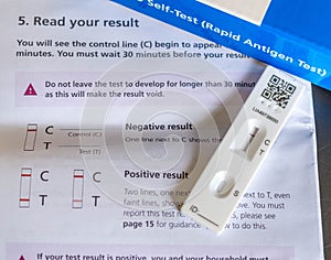 Negative NHS Covid-19 test