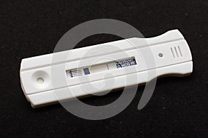 Negative pregnancy test on the black