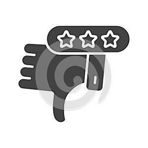 Negative Review Icon Image.