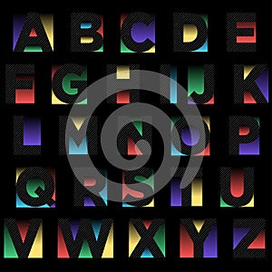 Negative Space Colorful Typography Design photo