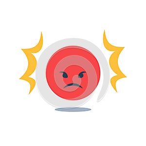 Negative thinking, bad experience feedback, unhappy client or difficult customer, service quality, angry red face
