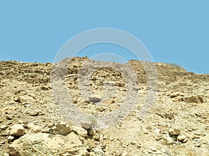 Negev desert landscape with hills and mountains