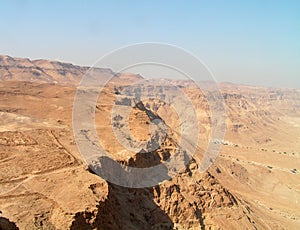 Negev desert view from Masada.