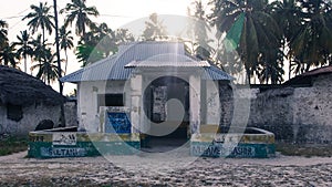 Neglected old house in Jambiani, Zanzibar photo