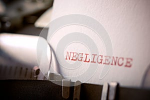Negligence concept view