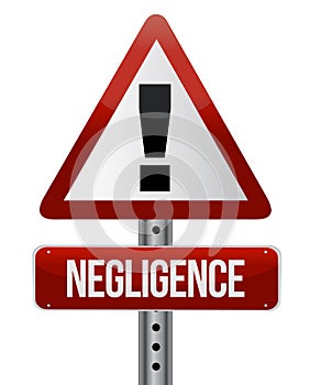 Negligence sign photo