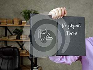Negligent Torts sign on the sheet photo