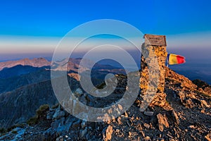 The Negoiu Peak. Fagaras Mountains, Romania