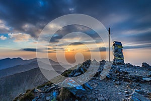 The Negoiu Peak. Fagaras Mountains, Romania