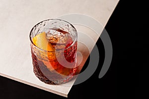 Negroni Cocktail booze bitter, gin and sweet vermouth