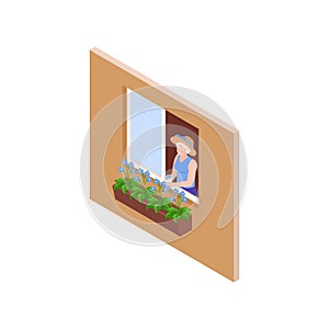 Neighbor Isometric Icon