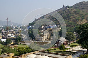 The neighborhood the city of Jaipur near Amber`s fort India