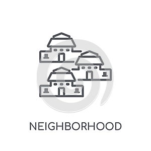 Neighborhood linear icon. Modern outline Neighborhood logo conce