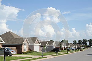 The Neighborhood, modern subdivision homes.